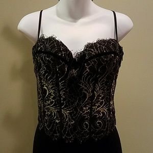 Sexy Gold and Black Corset!